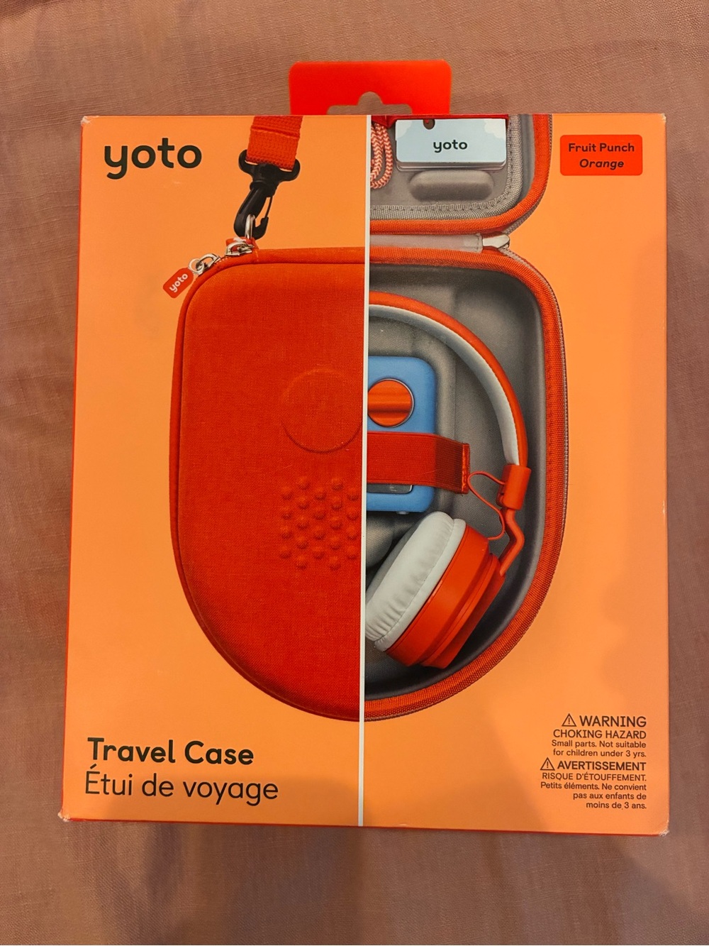 Brand New Yoto Kids Travel Case - Fruit Punch Orange